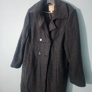 Old Navy Charcoal Double-Breasted Jacket